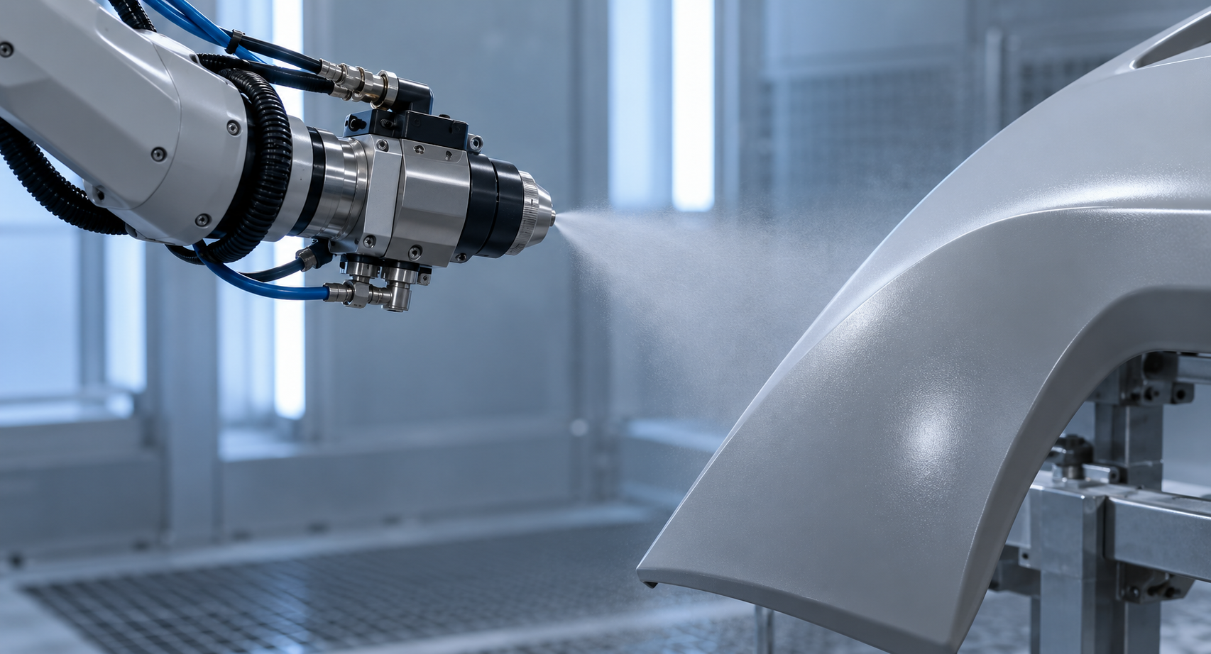 Illustrative robotic surface coating